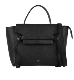 Micro Belt Bag, Leather, Black, AT3199, DB/S, 2*